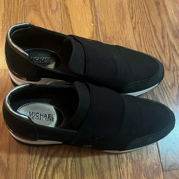 ⚠️ Michael Kors Felix Black and snake print premium trainers/sneakers - Picture 4 of 9